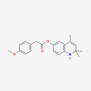 (2,2,4-trimethyl-1H-quinolin-6-yl) 2-(4-methoxyphenyl)acetate