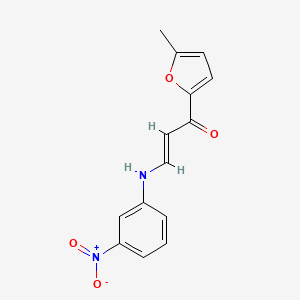 (2E)-1-(5-methylfuran-2-yl)-3-[(3-nitrophenyl)amino]prop-2-en-1-one