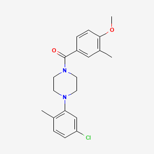 [4-(5-Chloro-2-methylphenyl)piperazin-1-yl](4-methoxy-3-methylphenyl)methanone