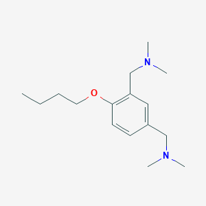 molecular formula C16H28N2O B4603463 1-[4-butoxy-3-[(dimethylamino)methyl]phenyl]-N,N-dimethylmethanamine 