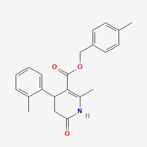 4-Methylbenzyl 2-methyl-4-(2-methylphenyl)-6-oxo-1,4,5,6-tetrahydropyridine-3-carboxylate