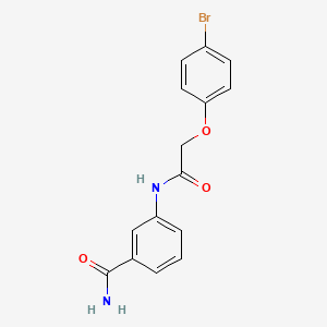 3-{[(4-bromophenoxy)acetyl]amino}benzamide