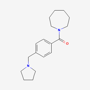 1-[4-(1-pyrrolidinylmethyl)benzoyl]azepane