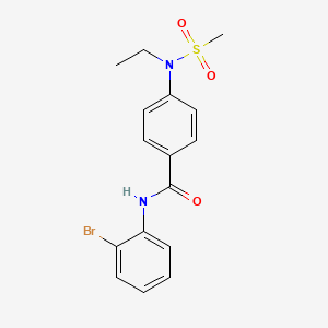 N-(2-bromophenyl)-4-[ethyl(methylsulfonyl)amino]benzamide