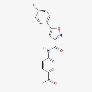 N-(4-acetylphenyl)-5-(4-fluorophenyl)-3-isoxazolecarboxamide