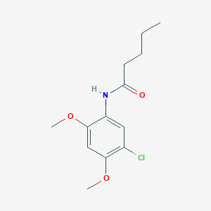 molecular formula C13H18ClNO3 B4603577 N-(5-chloro-2,4-dimethoxyphenyl)pentanamide 