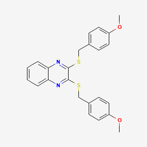 2,3-BIS({[(4-METHOXYPHENYL)METHYL]SULFANYL})QUINOXALINE