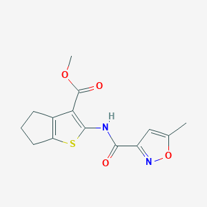 METHYL 2-(5-METHYL-1,2-OXAZOLE-3-AMIDO)-4H,5H,6H-CYCLOPENTA[B]THIOPHENE-3-CARBOXYLATE