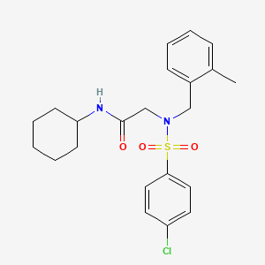 N~2~-[(4-chlorophenyl)sulfonyl]-N~1~-cyclohexyl-N~2~-(2-methylbenzyl)glycinamide