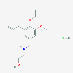 2-[(3-allyl-4-ethoxy-5-methoxybenzyl)amino]ethanol hydrochloride