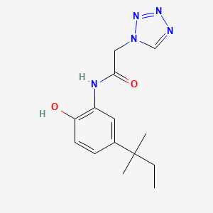 N-[5-(1,1-dimethylpropyl)-2-hydroxyphenyl]-2-(1H-tetrazol-1-yl)acetamide