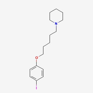 molecular formula C16H24INO B4603697 1-[5-(4-iodophenoxy)pentyl]piperidine 