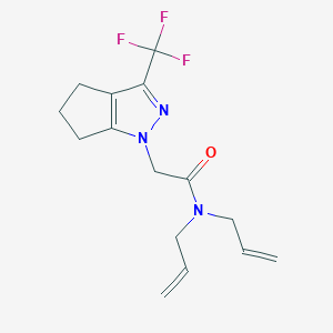 N,N-diallyl-2-[3-(trifluoromethyl)-5,6-dihydrocyclopenta[c]pyrazol-1(4H)-yl]acetamide