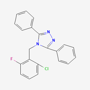 4-(2-chloro-6-fluorobenzyl)-3,5-diphenyl-4H-1,2,4-triazole