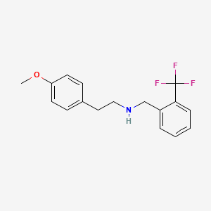 molecular formula C17H18F3NO B4603730 N-(4-METHOXYPHENETHYL)-N-[2-(TRIFLUOROMETHYL)BENZYL]AMINE 