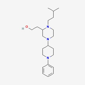 2-[1-(3-methylbutyl)-4-(1-phenyl-4-piperidinyl)-2-piperazinyl]ethanol