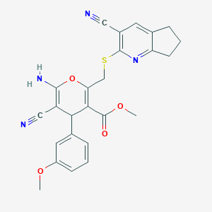 molecular formula C25H22N4O4S B460375 Methyl zoic acid 