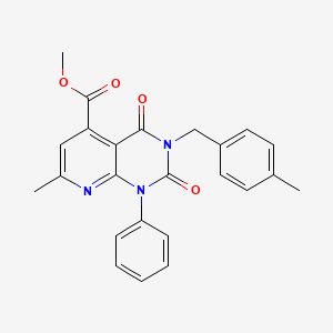 METHYL 7-METHYL-3-[(4-METHYLPHENYL)METHYL]-2,4-DIOXO-1-PHENYL-1H,2H,3H,4H-PYRIDO[2,3-D]PYRIMIDINE-5-CARBOXYLATE