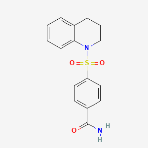 4-(3,4-dihydroquinolin-1(2H)-ylsulfonyl)benzamide