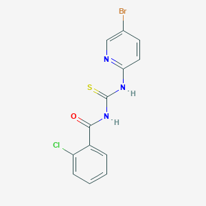 N-[(5-bromopyridin-2-yl)carbamothioyl]-2-chlorobenzamide