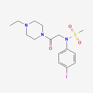 N-[2-(4-ethylpiperazin-1-yl)-2-oxoethyl]-N-(4-iodophenyl)methanesulfonamide