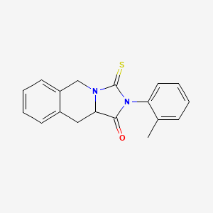 2-(2-methylphenyl)-3-thioxo-2,3,10,10a-tetrahydroimidazo[1,5-b]isoquinolin-1(5H)-one