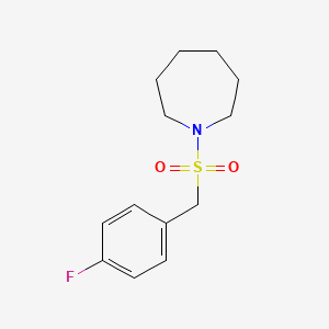 molecular formula C13H18FNO2S B4603872 1-[(4-fluorobenzyl)sulfonyl]azepane 