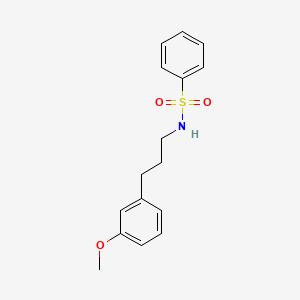 molecular formula C16H19NO3S B4603890 N-[3-(3-methoxyphenyl)propyl]benzenesulfonamide 