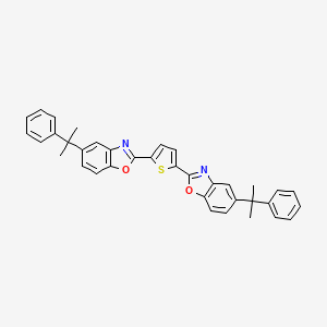 molecular formula C36H30N2O2S B4603941 2,2'-(2,5-thienediyl)bis[5-(1-methyl-1-phenylethyl)-1,3-benzoxazole] 