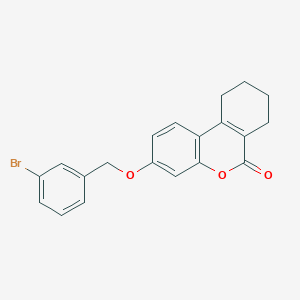 3-[(3-BROMOPHENYL)METHOXY]-6H,7H,8H,9H,10H-CYCLOHEXA[C]CHROMEN-6-ONE