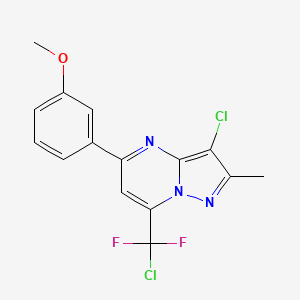 3-{3-CHLORO-7-[CHLORO(DIFLUORO)METHYL]-2-METHYLPYRAZOLO[1,5-A]PYRIMIDIN-5-YL}PHENYL METHYL ETHER