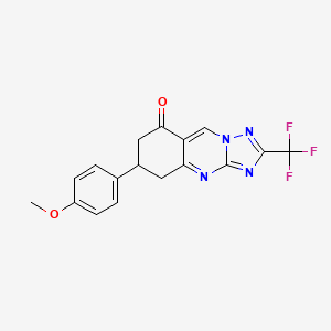 6-(4-methoxyphenyl)-2-(trifluoromethyl)-6,7-dihydro[1,2,4]triazolo[5,1-b]quinazolin-8(5H)-one