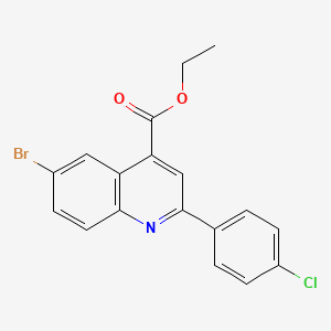 ethyl 6-bromo-2-(4-chlorophenyl)-4-quinolinecarboxylate