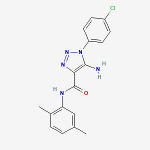 molecular formula C17H16ClN5O B4604042 5-amino-1-(4-chlorophenyl)-N-(2,5-dimethylphenyl)-1H-1,2,3-triazole-4-carboxamide CAS No. 951894-05-6