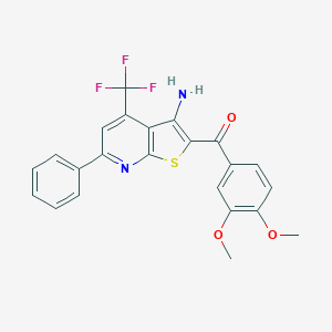 [3-Amino-6-phenyl-4-(trifluoromethyl)thieno[2,3-b]pyridin-2-yl](3,4-dimethoxyphenyl)methanone