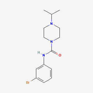 molecular formula C14H20BrN3O B4604078 N-(3-bromophenyl)-4-(propan-2-yl)piperazine-1-carboxamide 