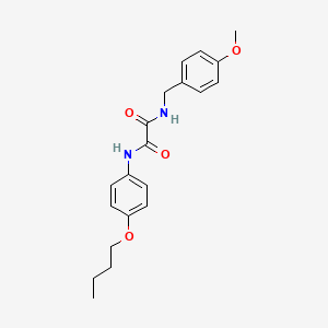 molecular formula C20H24N2O4 B4604111 N-(4-butoxyphenyl)-N'-(4-methoxybenzyl)ethanediamide 