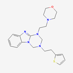 1-[2-(Morpholin-4-yl)ethyl]-3-[2-(thiophen-2-yl)ethyl]-1,2,3,4-tetrahydro[1,3,5]triazino[1,2-a]benzimidazole