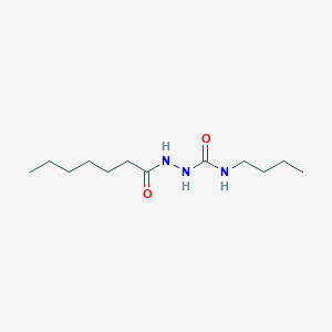 N-butyl-2-heptanoylhydrazinecarboxamide