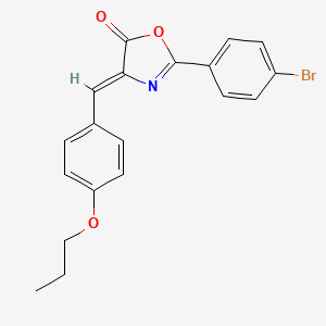 2-(4-bromophenyl)-4-(4-propoxybenzylidene)-1,3-oxazol-5(4H)-one