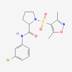 molecular formula C16H18BrN3O4S B4604202 C16H18BrN3O4S 