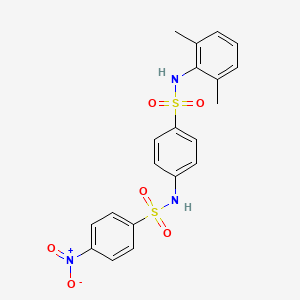 N-(4-{[(2,6-dimethylphenyl)amino]sulfonyl}phenyl)-4-nitrobenzenesulfonamide