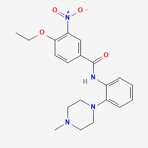 4-ethoxy-N-[2-(4-methylpiperazin-1-yl)phenyl]-3-nitrobenzamide