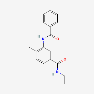 molecular formula C17H18N2O2 B4604233 3-benzamido-N-ethyl-4-methylbenzamide 