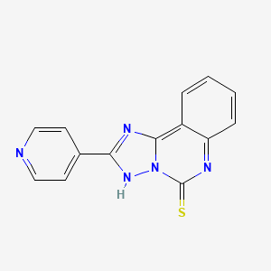 molecular formula C14H9N5S B4604249 2-pyridin-4-yl-3H-[1,2,4]triazolo[1,5-c]quinazoline-5-thione 