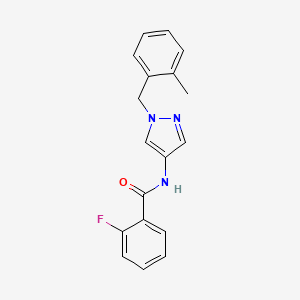 2-fluoro-N-[1-(2-methylbenzyl)-1H-pyrazol-4-yl]benzamide