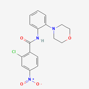 2-chloro-N-[2-(4-morpholinyl)phenyl]-4-nitrobenzamide