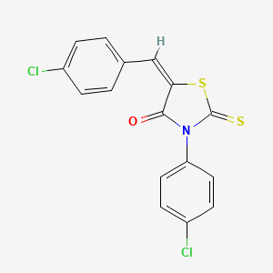 molecular formula C16H9Cl2NOS2 B4604338 5-(4-chlorobenzylidene)-3-(4-chlorophenyl)-2-thioxo-1,3-thiazolidin-4-one 