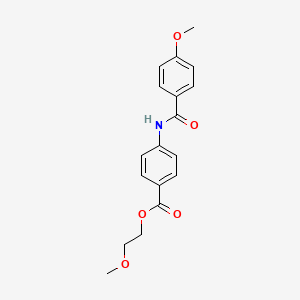 2-methoxyethyl 4-[(4-methoxybenzoyl)amino]benzoate