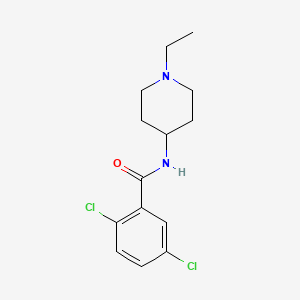 2,5-dichloro-N-(1-ethyl-4-piperidinyl)benzamide